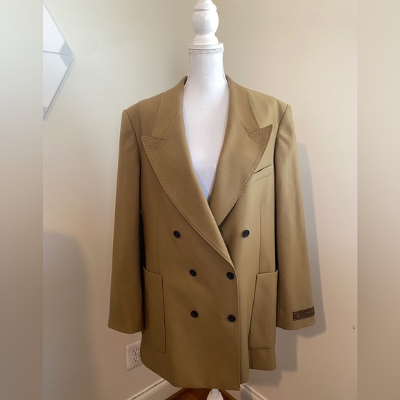 Babaton Highland Blazer in Caramelo Tan Size Large NWT - Picture 9 of 14